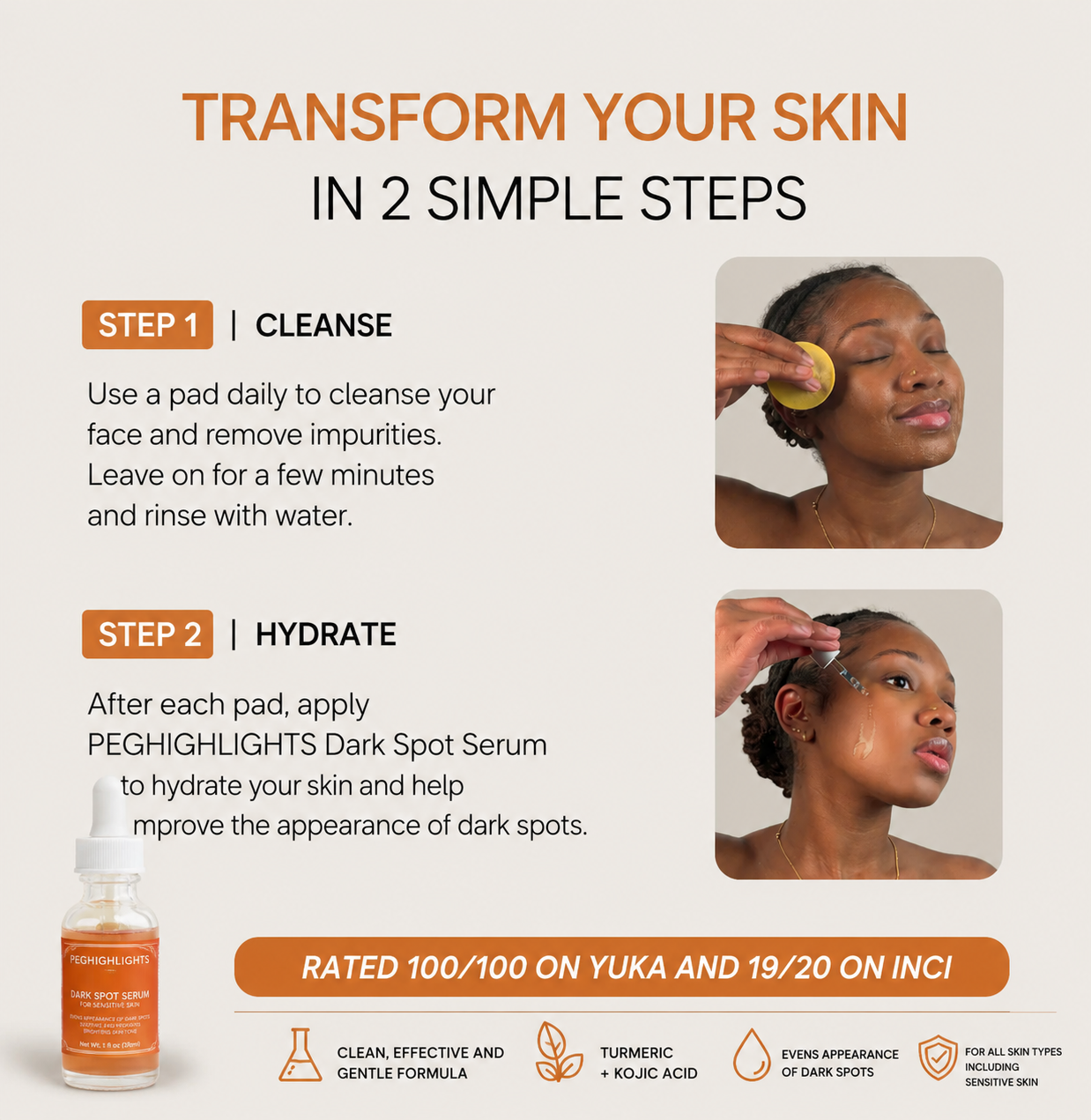 Dark Spot Serum for Sensitive Skin